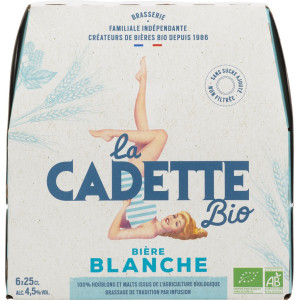 BIERE BLANCHE 6X25CL CADETTE