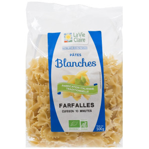 Farfalles blanches bio.