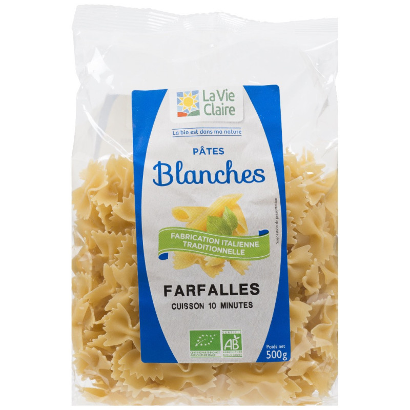 Farfalles blanches bio. Farfalles blanches bio.