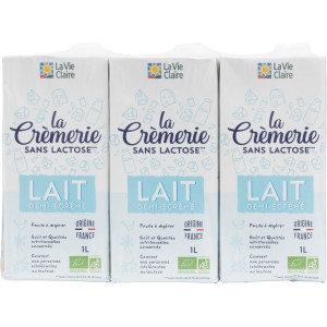 LAIT 1/2 ECREME S/LACTOSE 1L