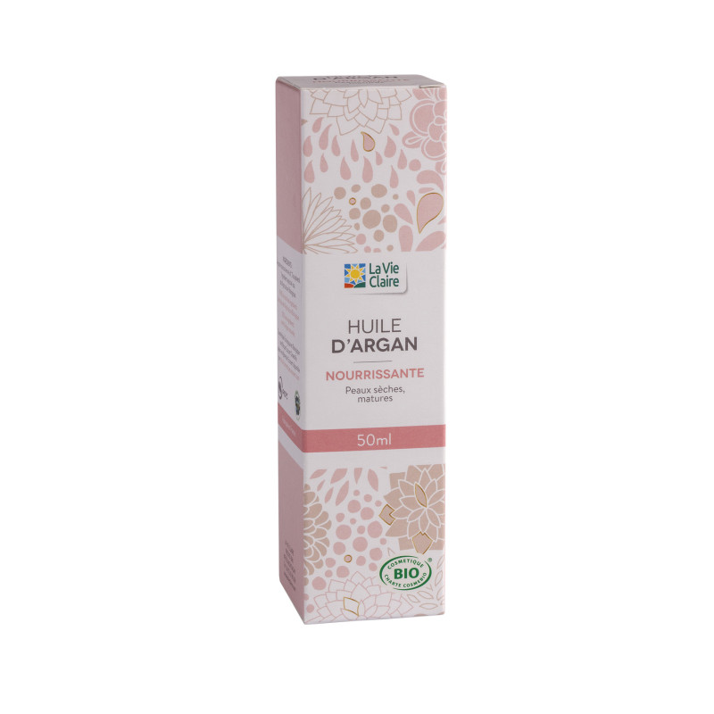 Huile végétale d'Argan nourrissante (peaux sèches, matures).