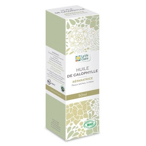 Huile végétale de Calophylle réparatrice (peaux sèches, irritées).