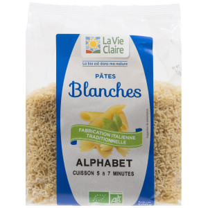 Alphabets blancs bio