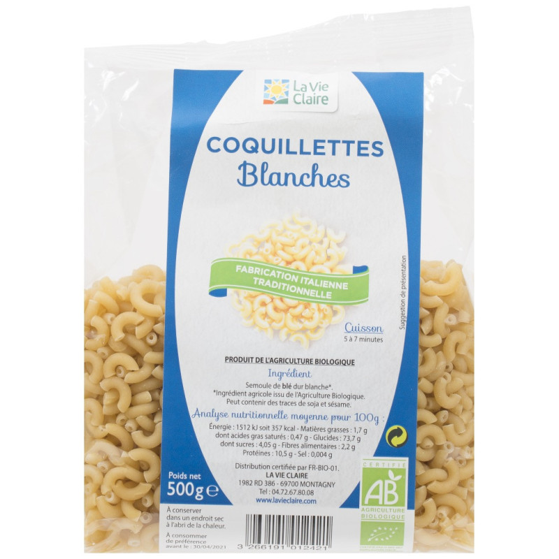 Coquillettes blanches