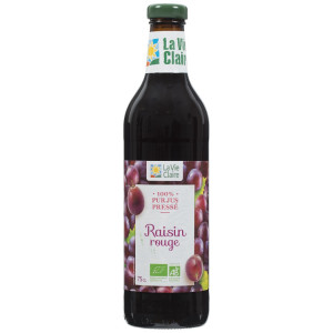 100% pur jus de raisin rouge stérilisé