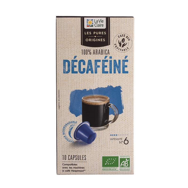 Capsules décaféinées Intensité N° 6.