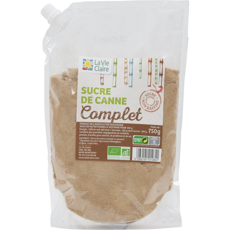 Sucre de canne complet en poudre