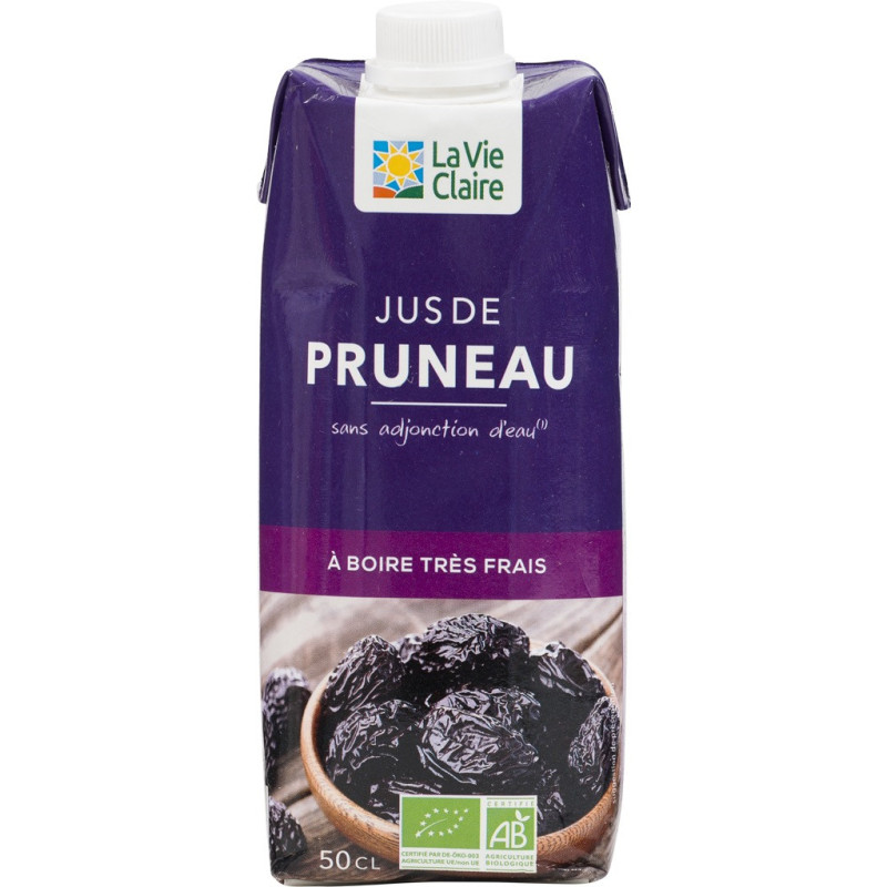 Jus de pruneau sans adjonction d'eau
