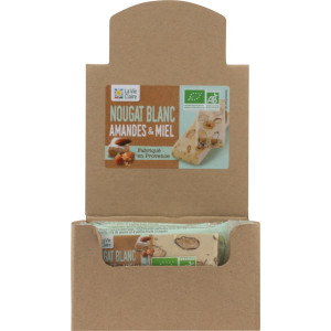 Nougat blanc, amandes et miel.