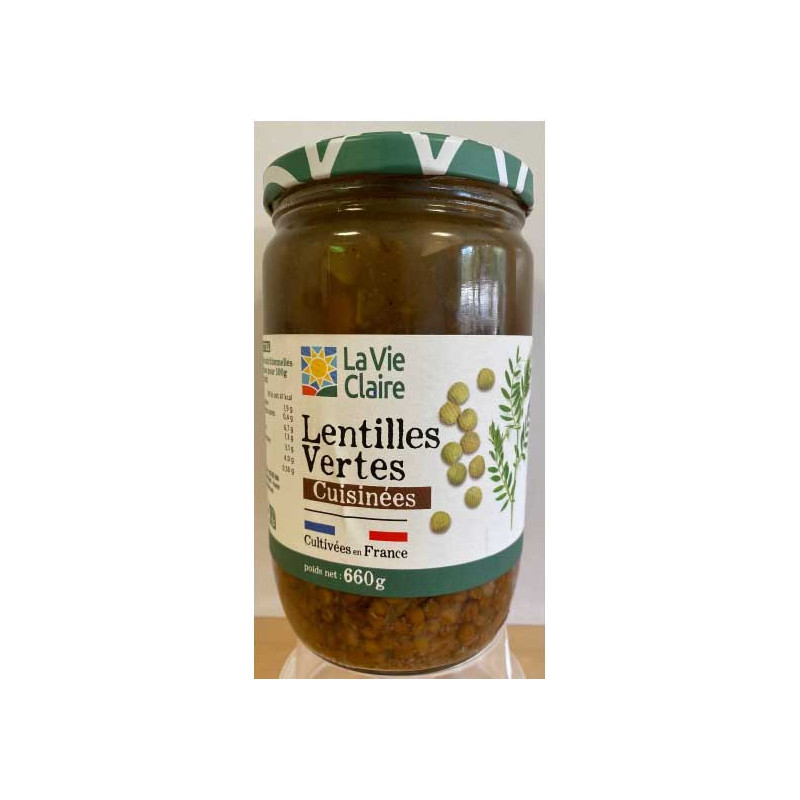 LENTILLES VERTES CUISINEES GM