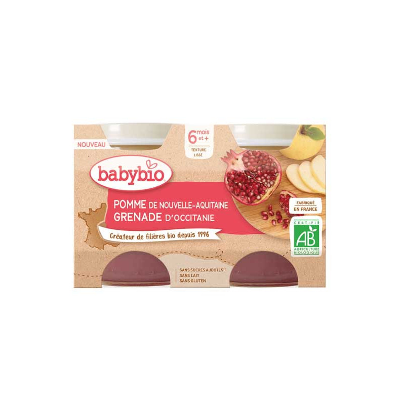 POTS POMME GRENADE 2X130G