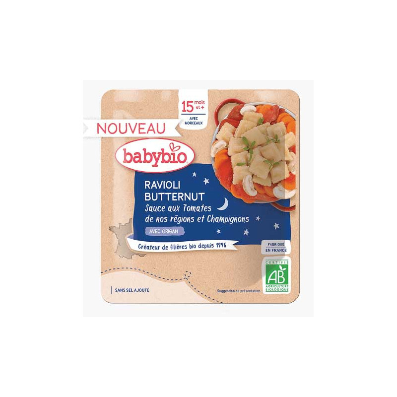 RAVIOL BUTTER TOMAT CHAMP 190G
