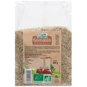 Gomasio sésame toasté au sel.