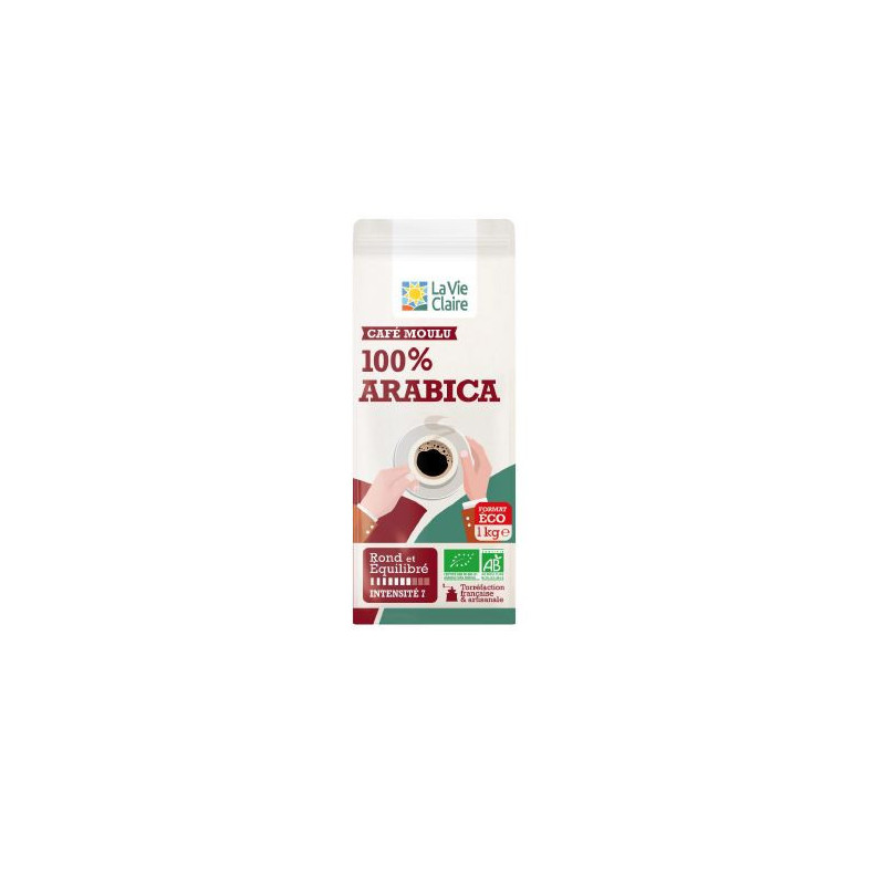 CAFE PUR ARABICA MOULU 1KG