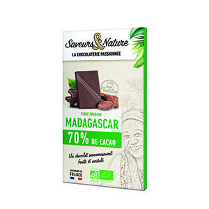 TAB CHOC NOIR 70% MADAGASC 80G
