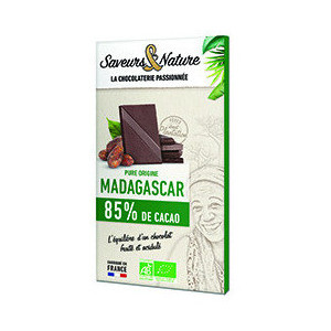 TAB CHOC NOIR 85% MADAGASC 80G