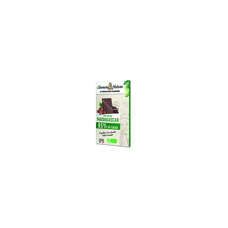TAB CHOC NOIR 85% MADAGASC 80G