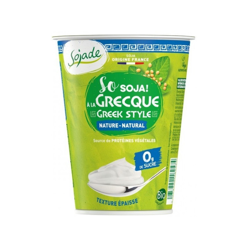 SO SOJA NAT A LA GRECQUE 400G SO SOJA NAT A LA GRECQUE 400G