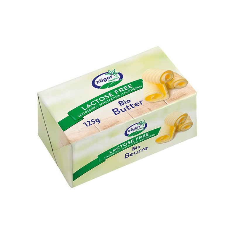 BEURRE BIO SANS LACTOSE 125 G