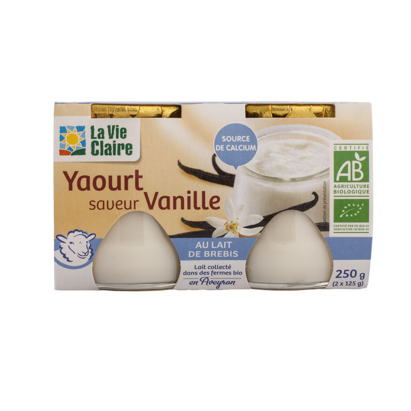 YAOURT BREBIS VANILLE 2X125G YAOURT BREBIS VANILLE 2X125G