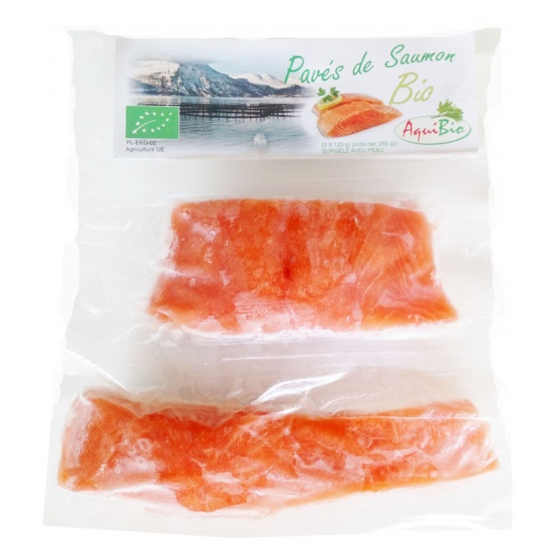 Pavés de saumon BIO Irlande (avec peau) Pavés de saumon BIO Irlande (avec peau)