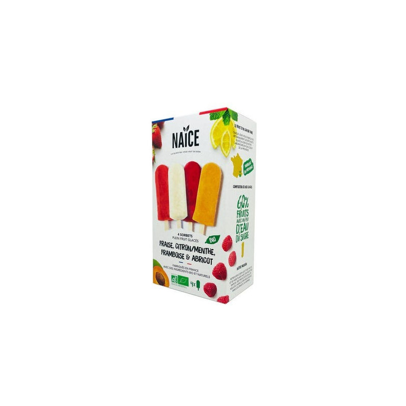 Batonnets Boîte mix 4 sorbets Batonnets Boîte mix 4 sorbets
