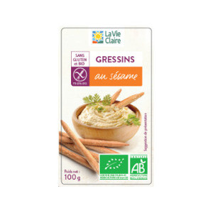 GRESSINS SESAME SS GLUTEN 100G
