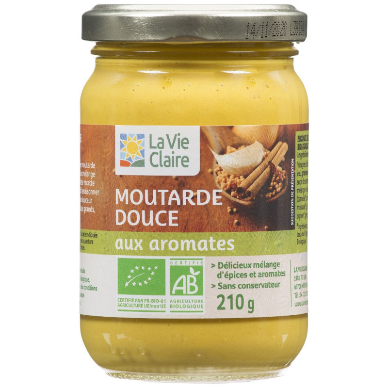 Moutarde douce aux aromates bio