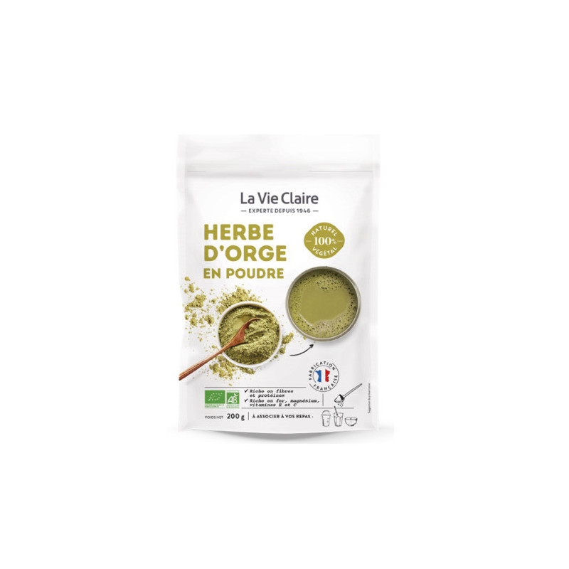 HERBE D'ORGE BIO POUDRE 200G