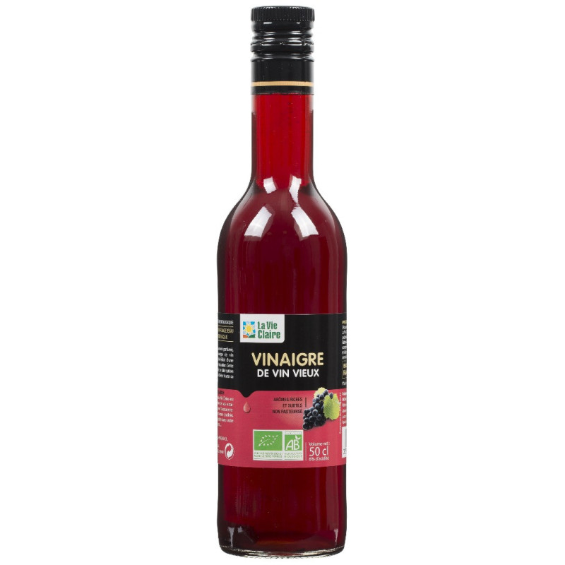 Vinaigre de vin vieux, non pasteurisé.