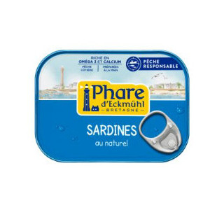 SARDINES ENTIERES NATUREL 135G