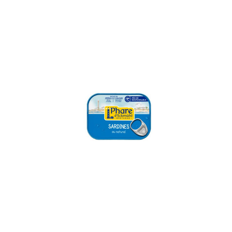 SARDINES ENTIERES NATUREL 135G