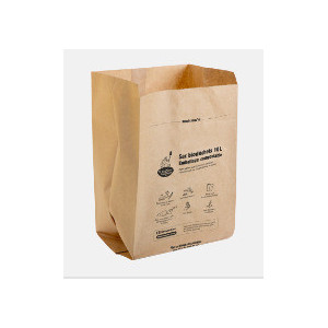 LOT 15SACS KRAFT BIODECHETS10L