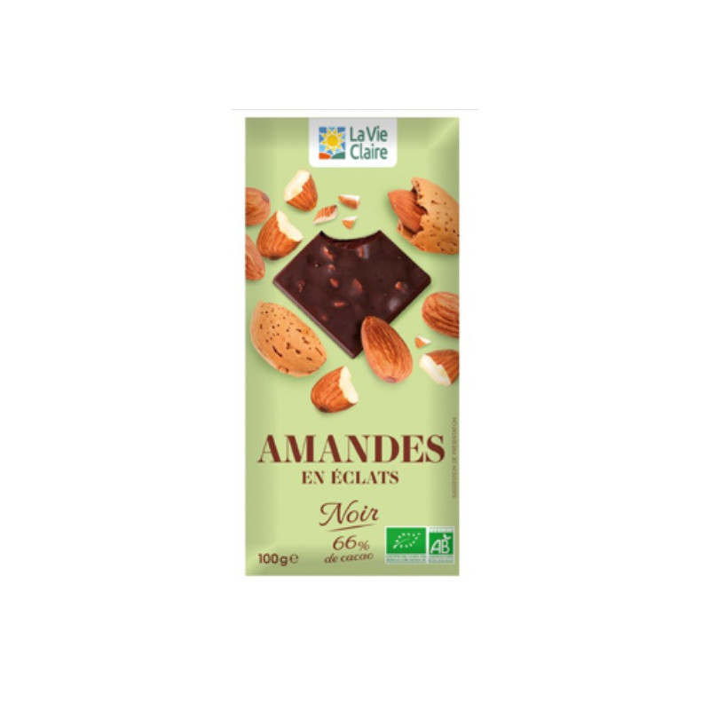 TAB CHOC NOIR 66% AMANDES
