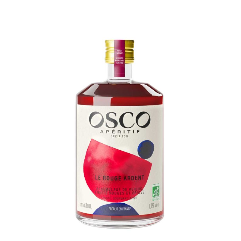 OSCO LE ROUGE ARDENT APERITIF SS ALCOOL BIO 70CL OSCO LE ROUGE ARDENT APERITIF SS ALCOOL BIO 70CL