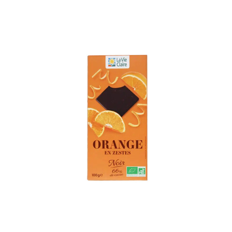 TAB CHOC NOIR 66% ORANGES