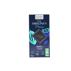 TAB CHOC NOIR 100% PEROU