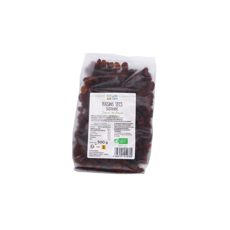 RAISINS SECS SULTANINES 500 G