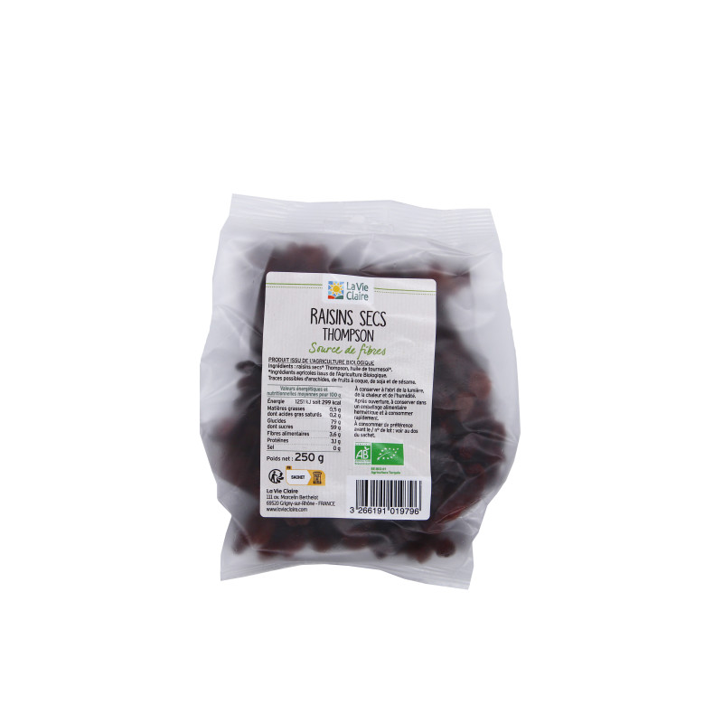 RAISINS THOMPSON 250 G