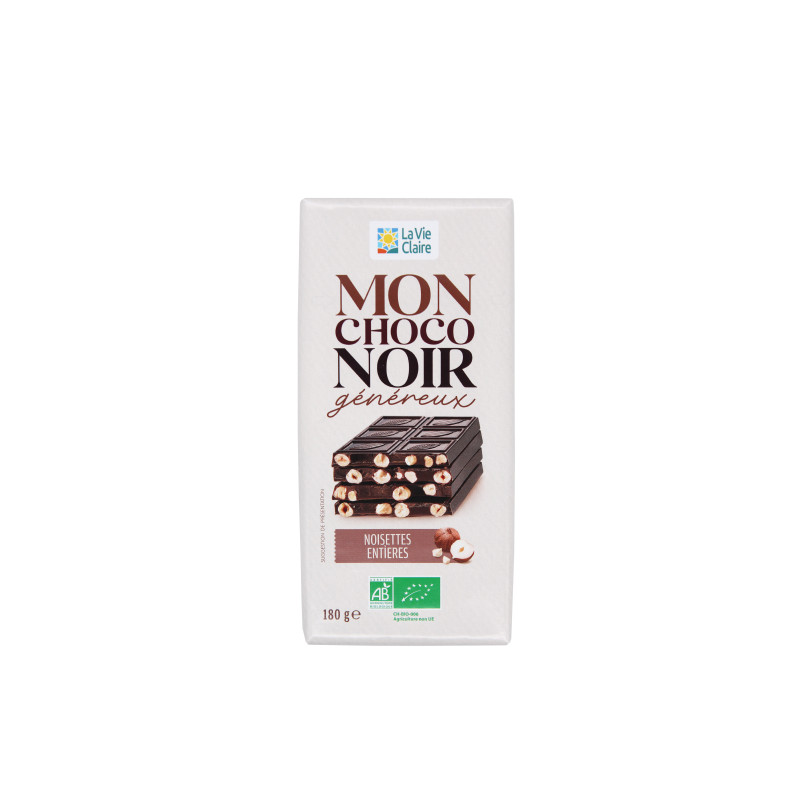 CHOCO NOIR NOISETT ENTIER 180G
