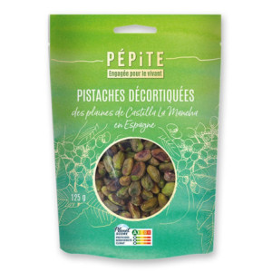 PISTACHES DECORTIQUEES 125 G
