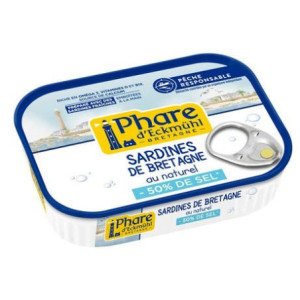 SARDINES NAT -50% DE SEL 115G