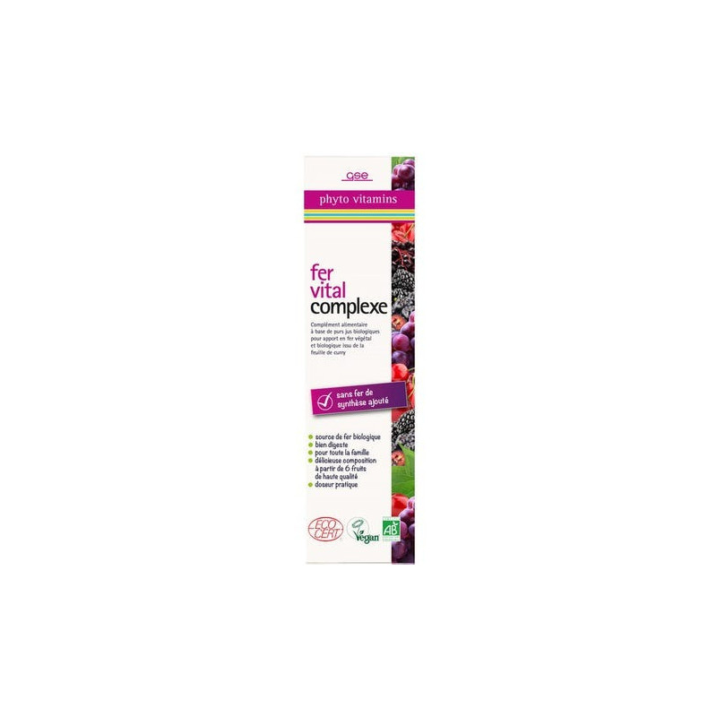 SIROP FER VITAL BIO 330ML