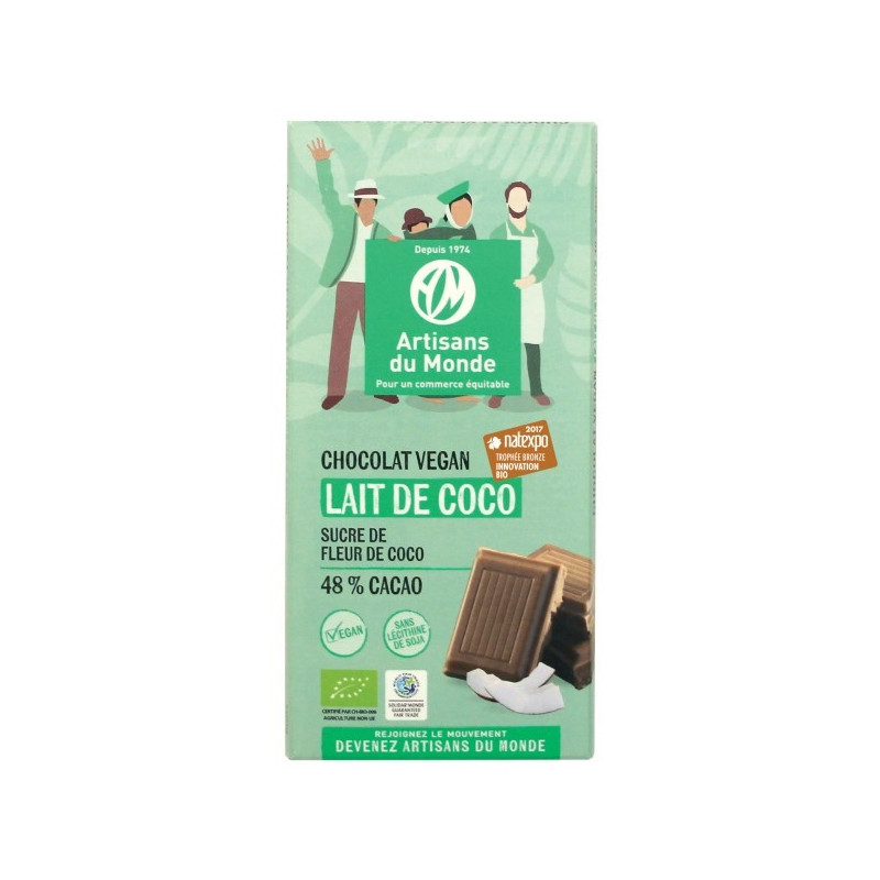 CHOCOLAT VEGETAL COCO 100G