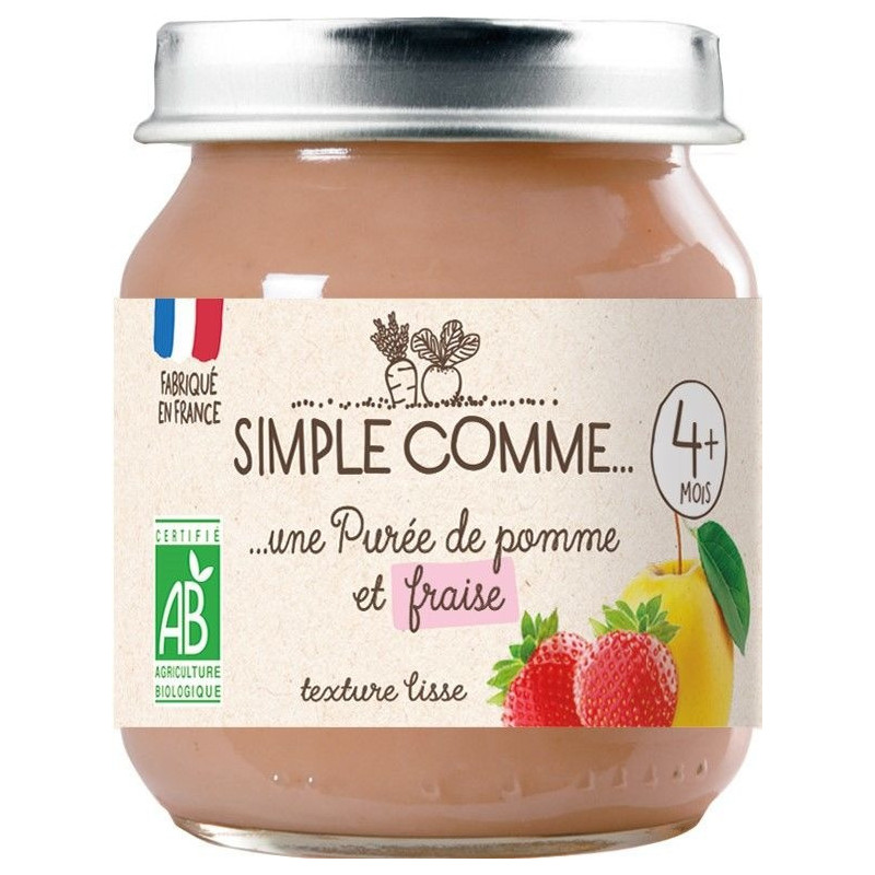 POT POMME ET FRAISE 125G