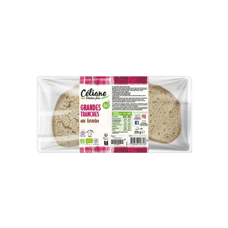 PAIN TRANCHES AU LEVAIN S/GLU