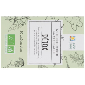 Infusion de plantes- détox (feuilles de romarin, chardon-marie, gingembre, feuilles d'ortie, pur erh, citronnelle, curcuma).