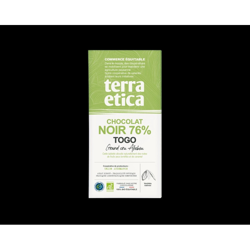 TAB NOIR 76% TOGO 100G