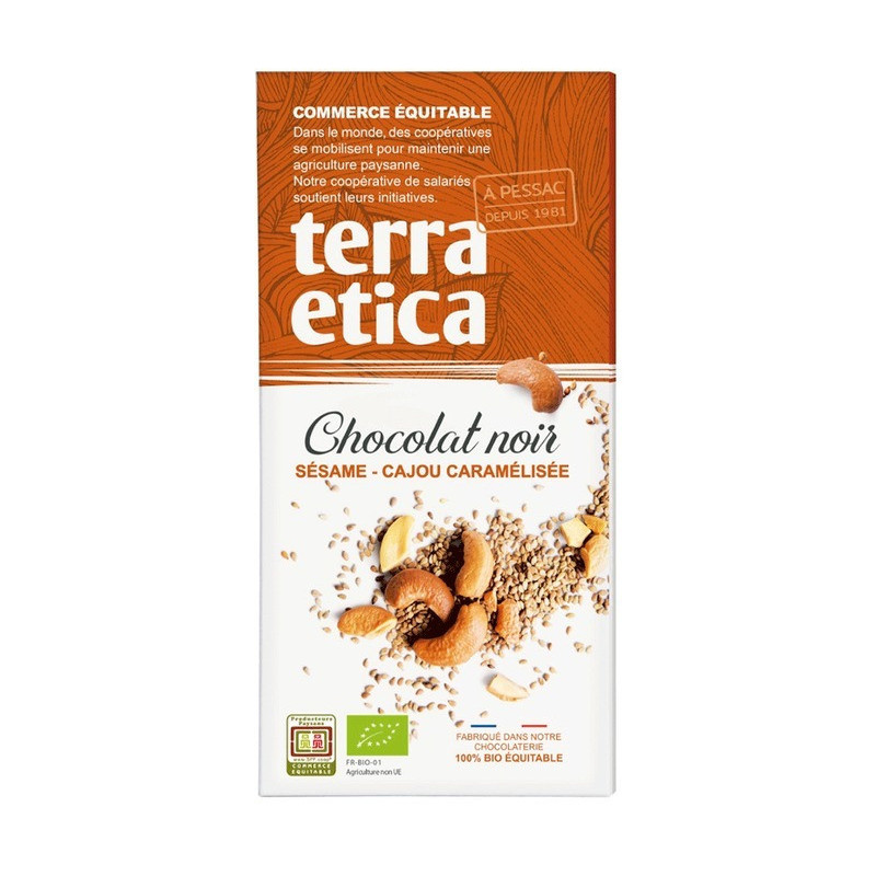 TAB NOIR SESAME CAJOU 100G