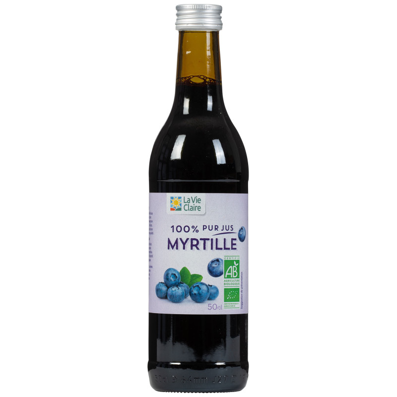 100% pur jus de myrtilles
